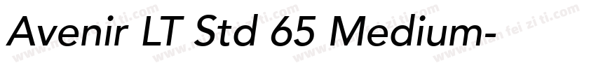 Avenir LT Std 65 Medium字体转换